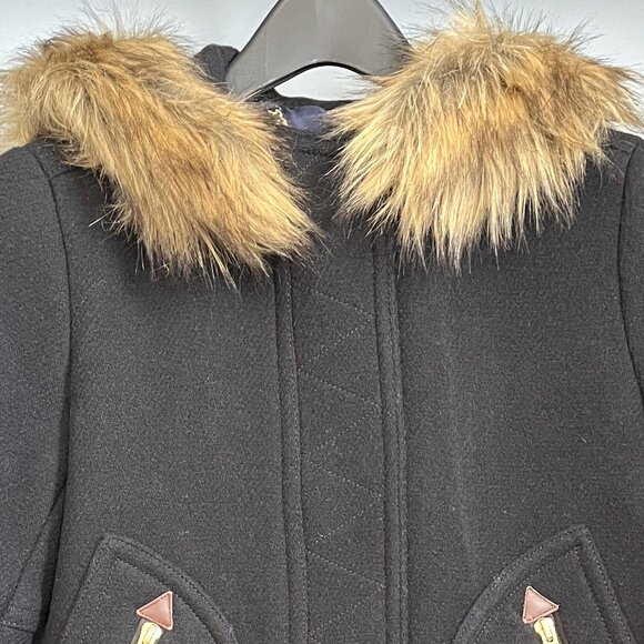 NWT J. Crew Chateau Parka Wool Peacoat (Black) 0P - Picture 12 of 12